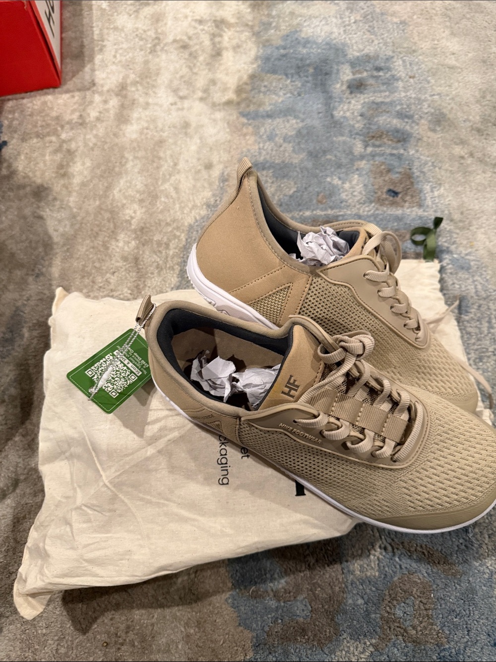 Hike Women’s Lightweight Casual Sneakers in Tan